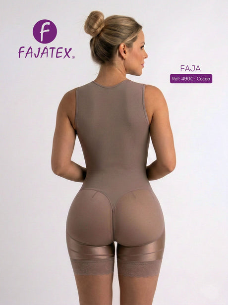 Shapewear Faja | Con Brassier Sisa Corta | 490C | Cocoa