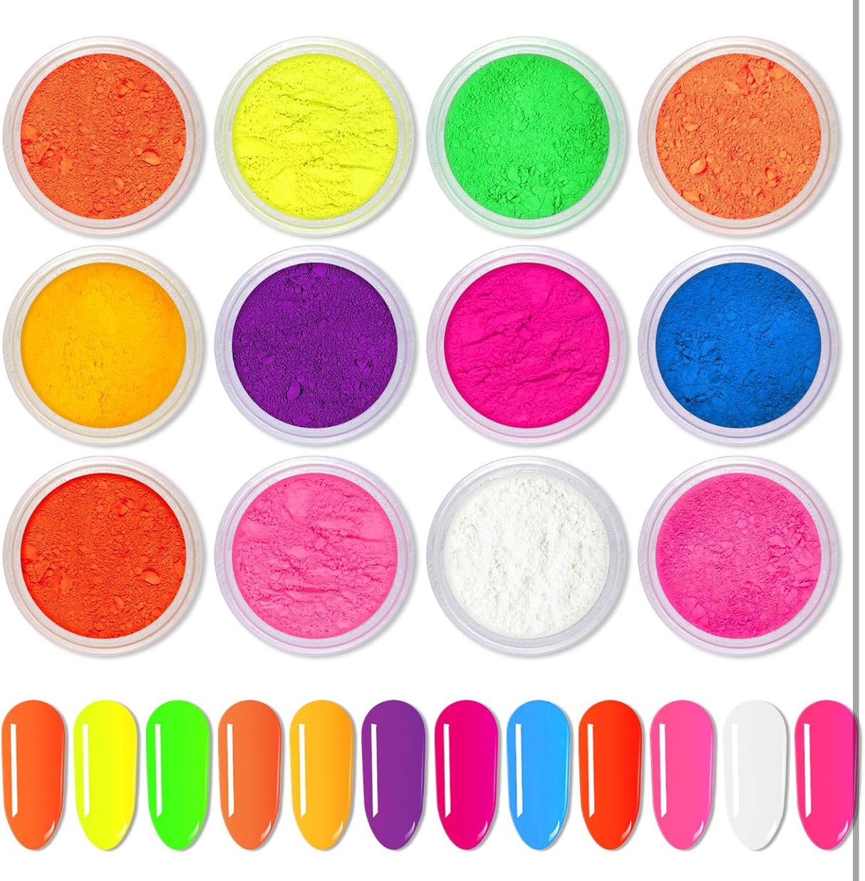 12 colors Neon Pigments Powder