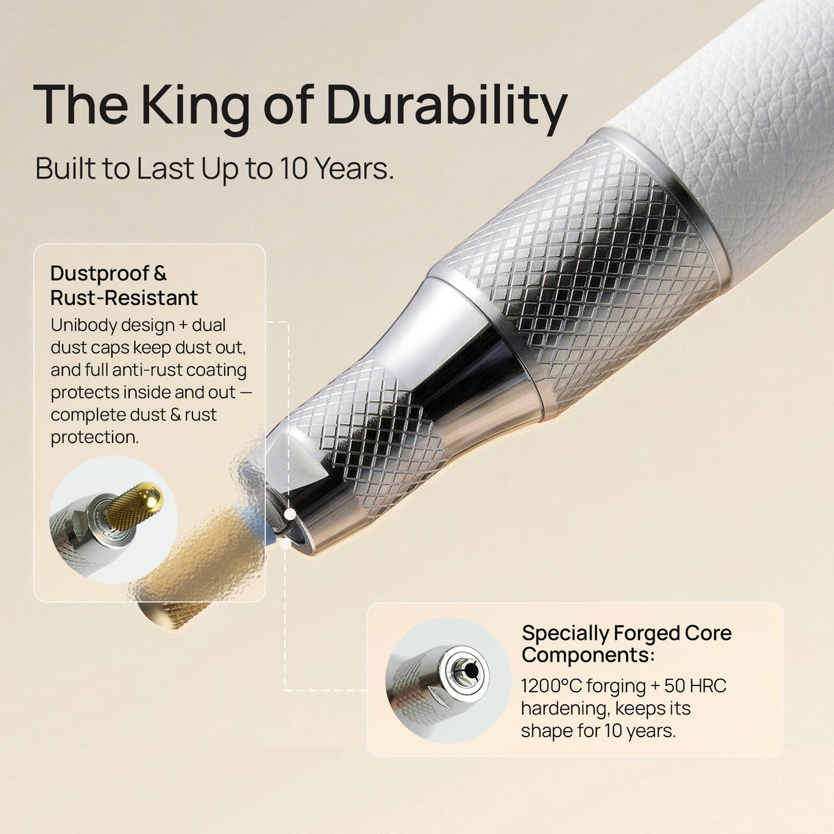 O Nail Drill Pro Max dual handpiece detail
