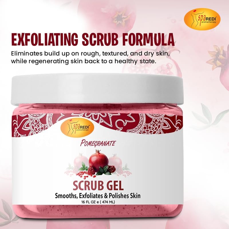 Pedi Scrub Gel 16oz - Pomegranate