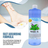 Massage Oil 32oz - Mint & Eucalyptus  | Mani Pedi Body