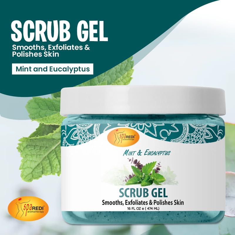 Pedi Scrub Gel 16oz - Mint & Eucalyptus