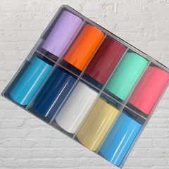 Light Solid Color Foil Box #33 - 10 Styles
