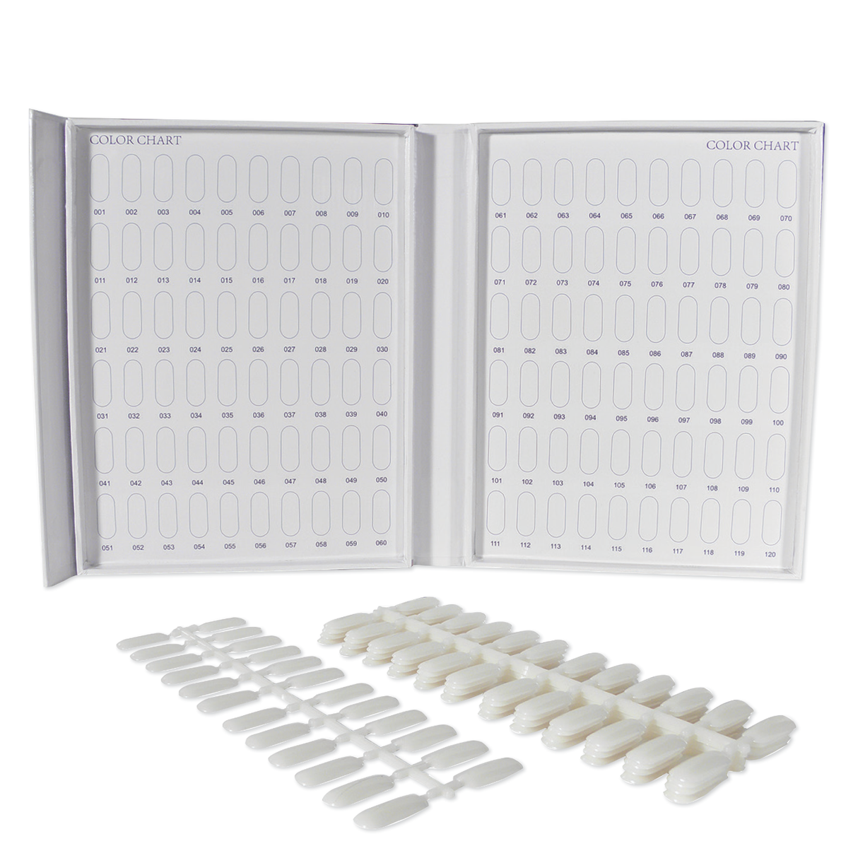 120 pc. Nail Polish Color Chart Box