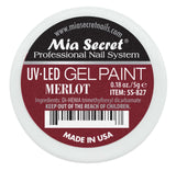 UV LED Merlot Gel Paint 0.18oz