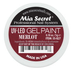 UV LED Merlot Gel Paint 0.18oz