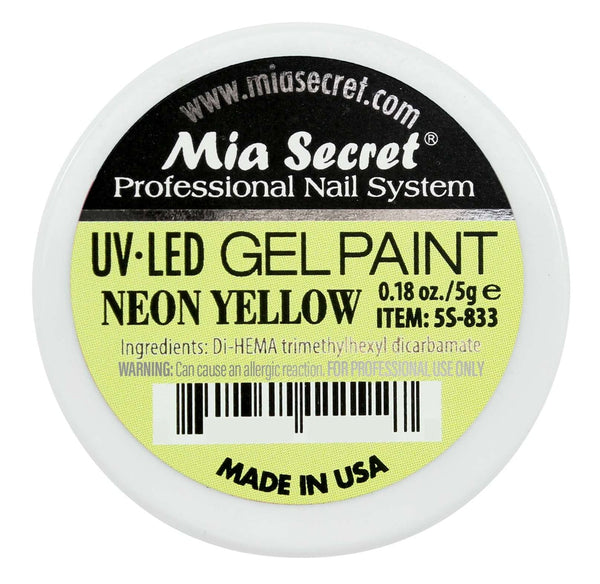 UV LED Neon Yellow Gel Paint 0.18oz