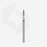 Bit #300 - Diamond Nail Drill Bit Pointed Flame Red, Head Diameter 2,1 mm, Working Part 8 mm - EXPERT