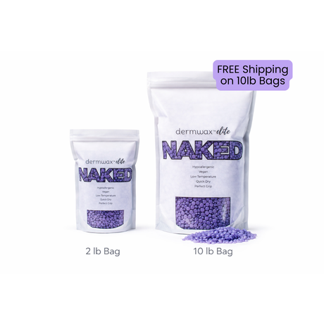 Elite NAKED Sparkle Lilac Hard Wax Beads