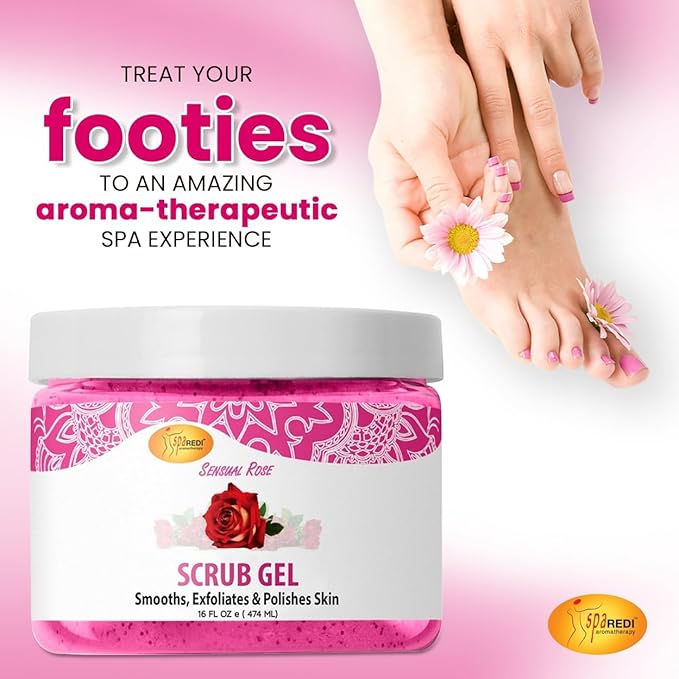 Pedi Scrub Gel 16oz - Sensual Rose