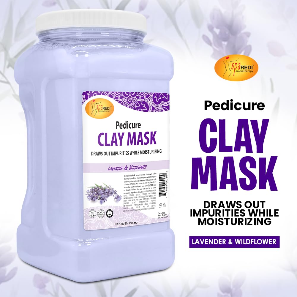 Pedi Clay Lavender - 128oz