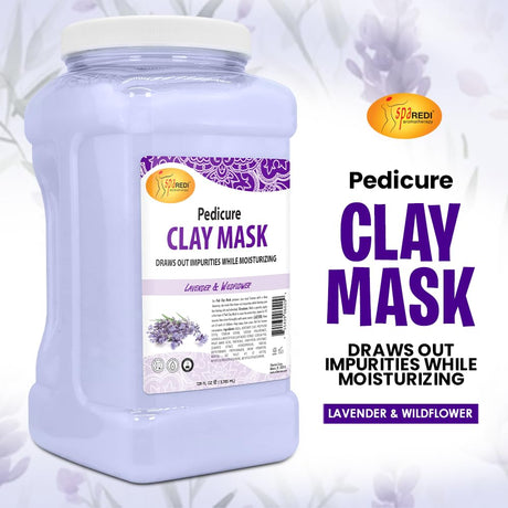 Pedi Clay Lavender - 128oz