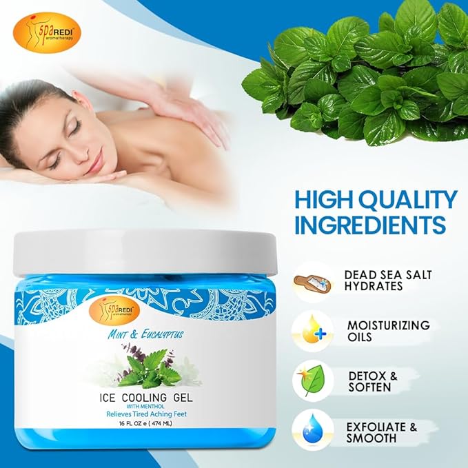 Cooling Gel 16oz - Mint & Eucalyptus