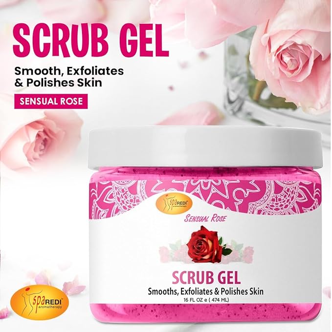 Pedi Scrub Gel 16oz - Sensual Rose