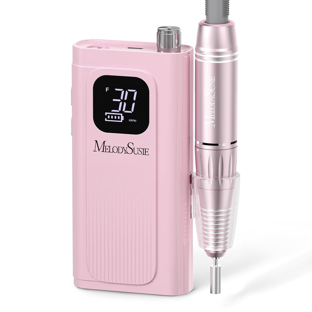 SC300F Pink Rechargeable Nail Drill 30,000 RPM