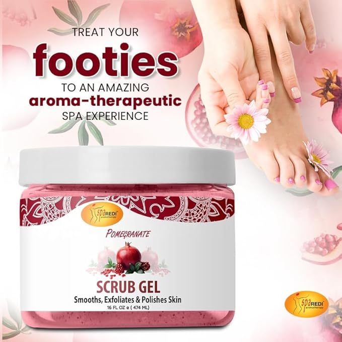 Pedi Scrub Gel 16oz - Pomegranate