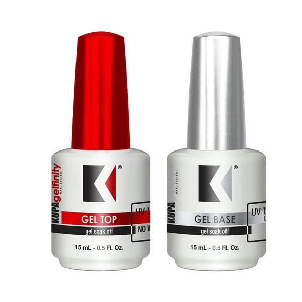 *Gel Topcoat Finish & Basecoat Combo 0.5oz - Kupa