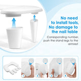 U-Shape Arm Rest - White