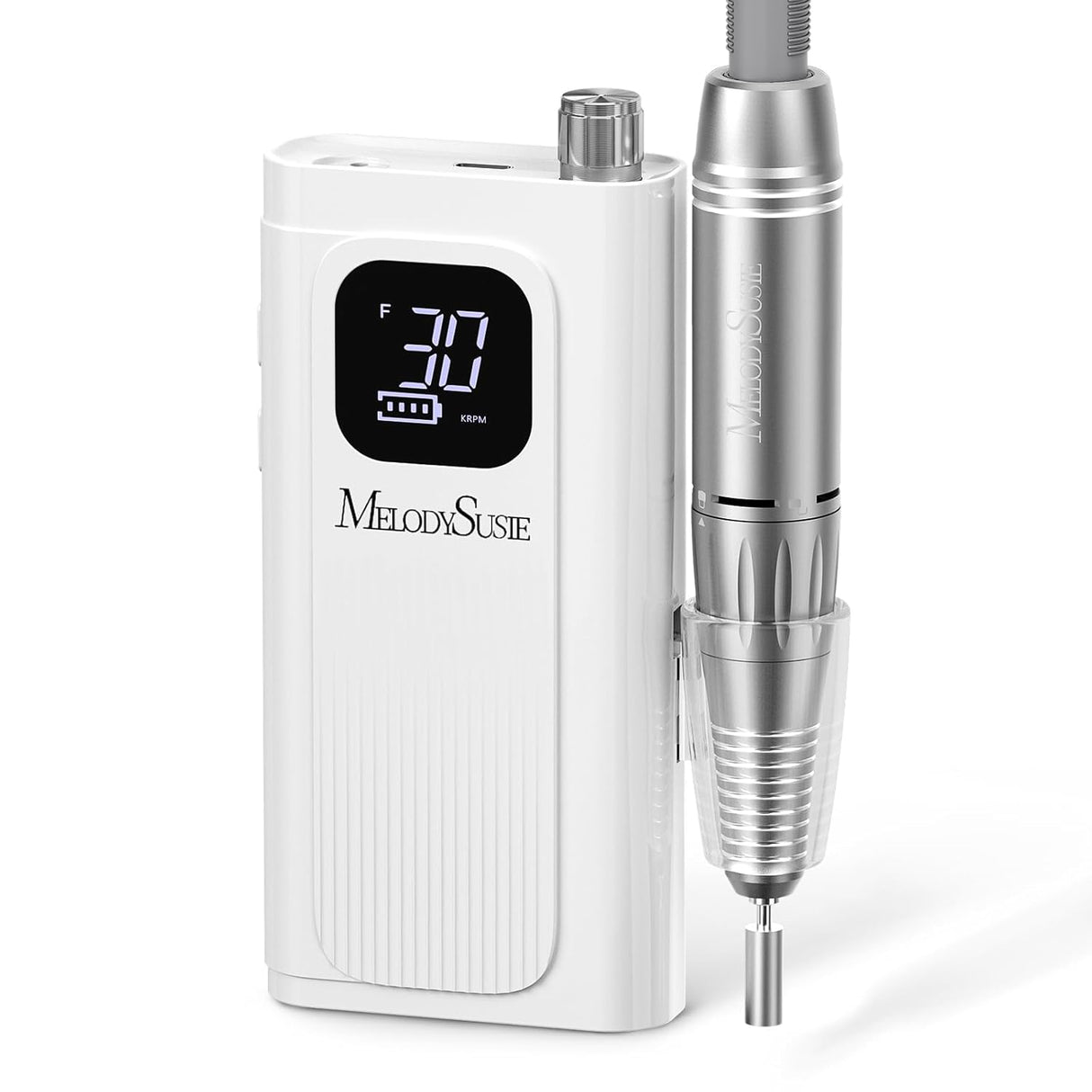 SC300F White Rechargeable Nail Drill 30,000 RPM