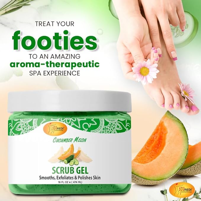 Pedi Scrub Gel 16oz - Cucumber Melon