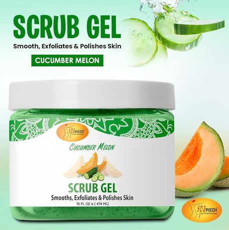 Pedi Scrub Gel 16oz - Cucumber Melon