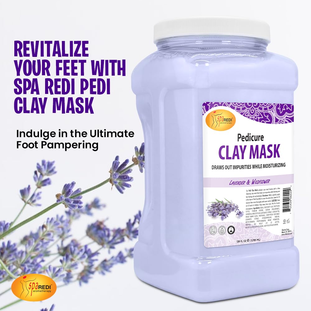 Pedi Clay Lavender - 128oz