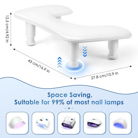 Arm Rest Adjustable Height - White