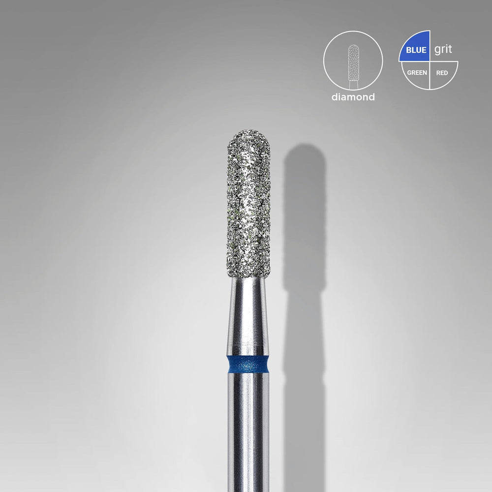 Bit #303 - Diamond Nail Drill Bit Rounded Cylinder Blue, Head Diameter 2,3 mm, Working Part 8 mm - EXPERT