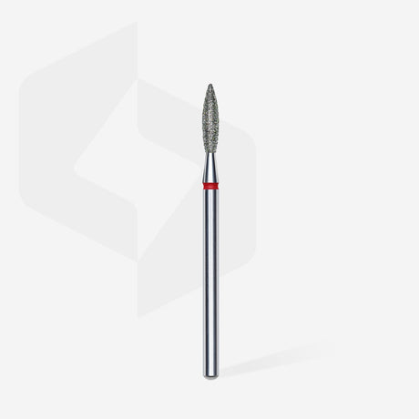 Bit #296 - Diamond Nail Drill Bit Flame Red, Head Diameter 2,3 mm, Working Part 10 mm - EXPERT