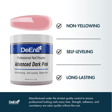 Dark Pink Acrylic Powder – 4 oz