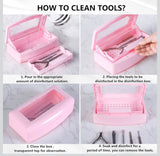 Plastic Sterilizing Tray -Box  Pink