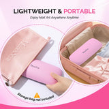 Portable PU Leather Nail Arm Rest - Pink
