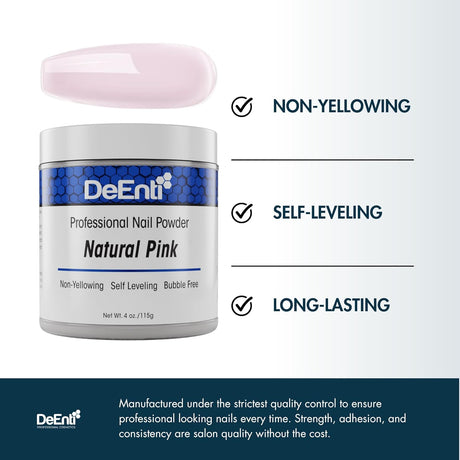 Natural Pink Acrylic Powder – 4 oz