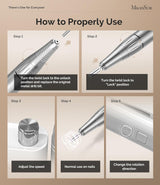 SC300F White Rechargeable Nail Drill 30,000 RPM