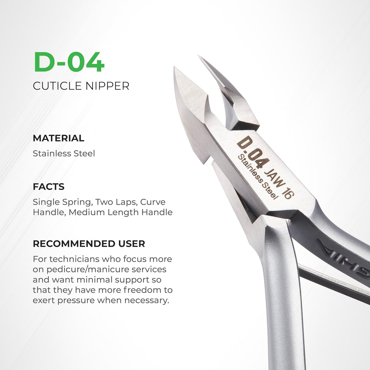 Stainless Steel Cuticle Nipper - D.04