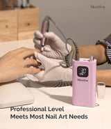 SC300F Pink Rechargeable Nail Drill 30,000 RPM