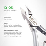 Stainless Steel Cuticle Nipper - D.03