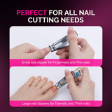 Stainless Steel Nail Clippers 2 in 1 Kit