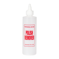 Empty Polish Remover Imprinted Bottle - 8oz