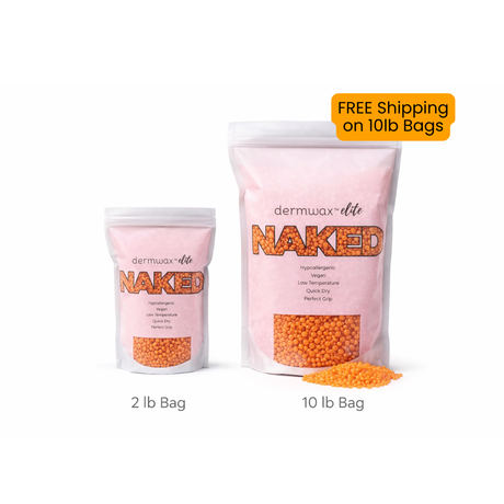 Elite NAKED Shimmer Coral Hard Wax Beads