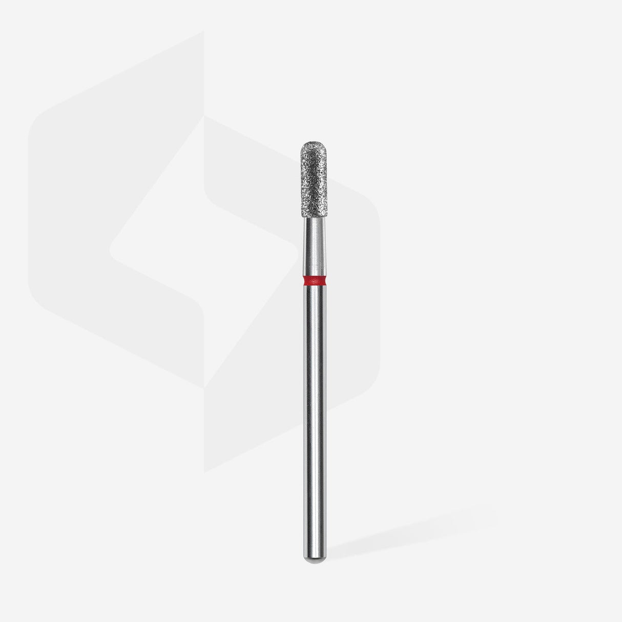 Bit #308 - Diamond nail drill bit rounded cylinder red, head diameter 2,3 mm, working part 6,5 mm - EXPERT
