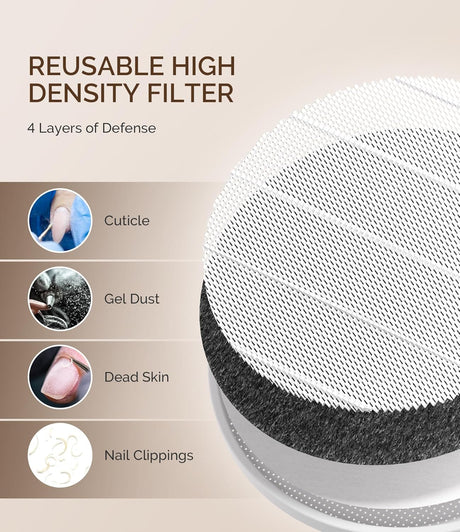 SProR Cordless & Rechargeable Nail Dust Collector