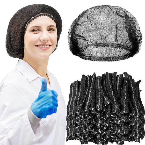 *Disposable Hair Cover 100pc - Black