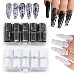 Transfer Nail Foil  Black and White