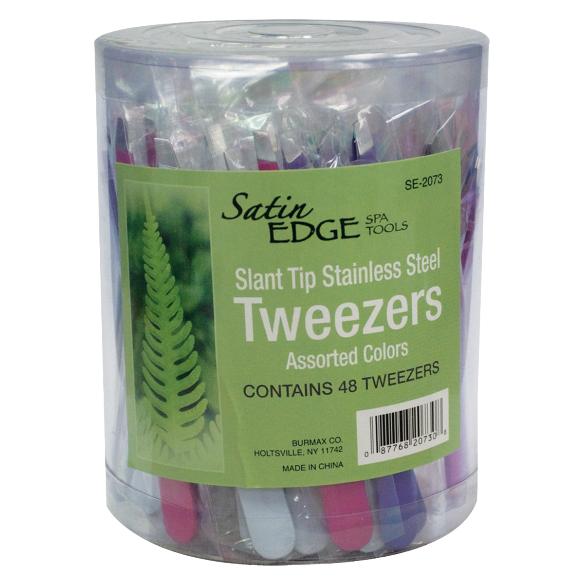 *Container Slant Tip Tweezers - 48pc