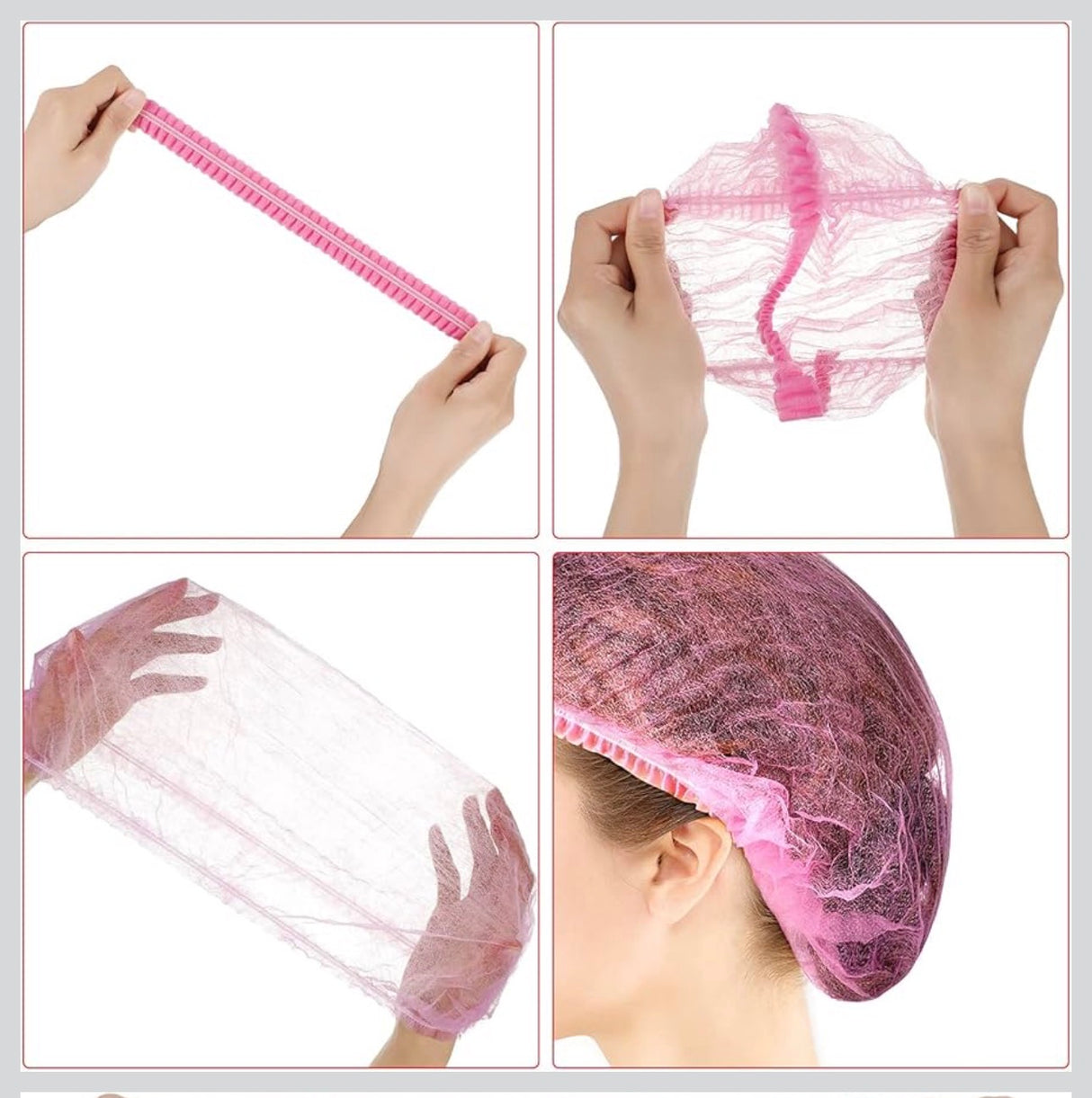 Disposable Non-Woven Hairnets ,Bouffant caps