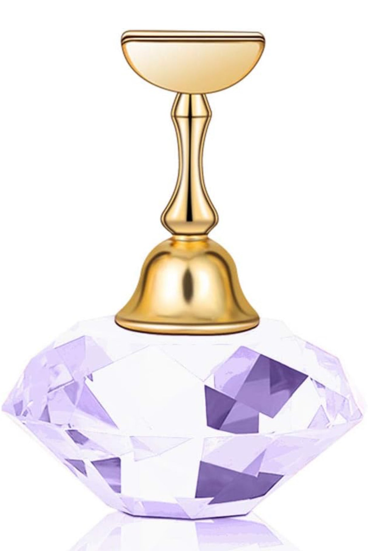 Magnetic Nail Tip Holder With Crystal Purple Base