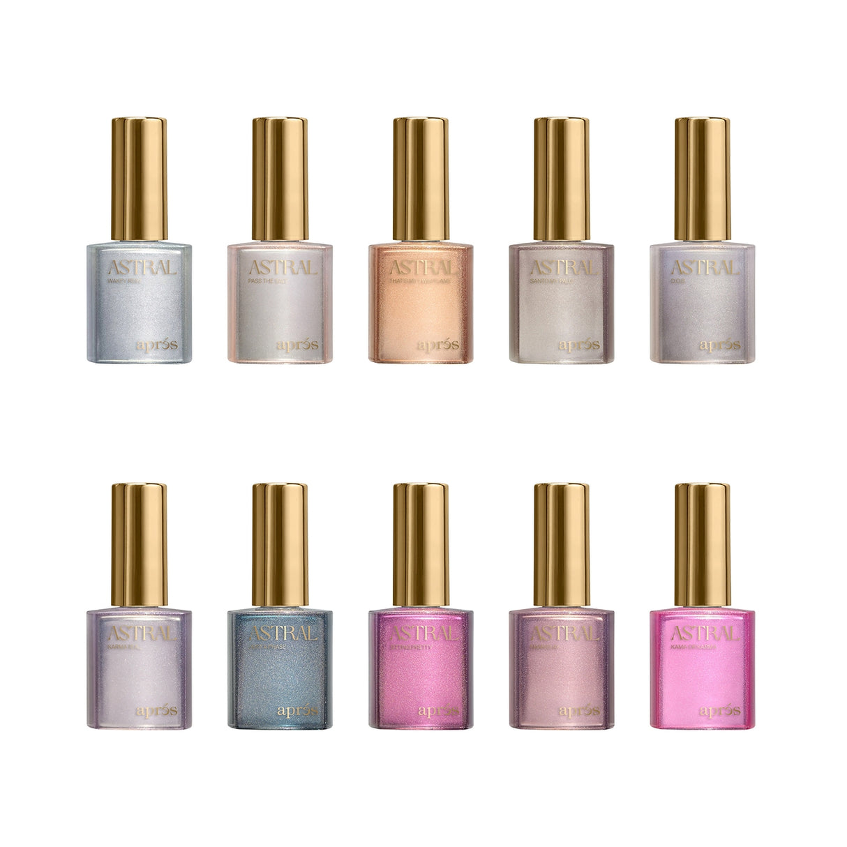 *Flash Glitter - Astral Gel Couleur, 10pcs Set