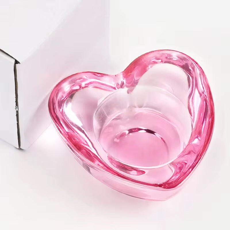 Heart Glass Dappen Dish