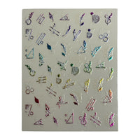 Nail Sticker - JO-1621 Colorful Abstract Shapes